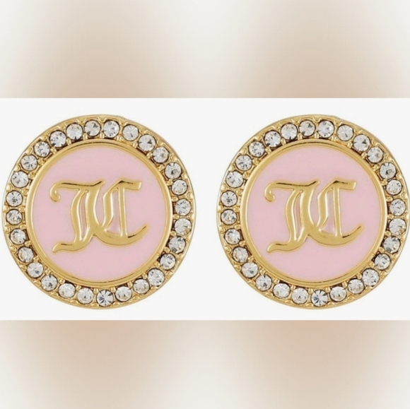 Juicy Couture Pave Logo Earrings - Picture 3 of 3